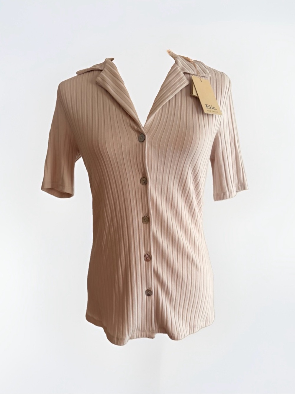 NWT Elie Tahari Soft Ribbed Top